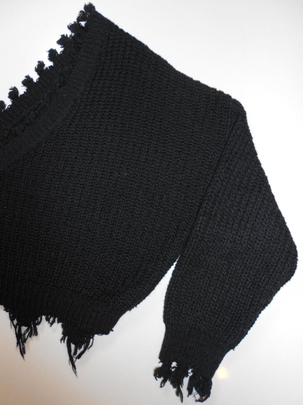 Zaful Fringe Black Top - Picture 4 of 9